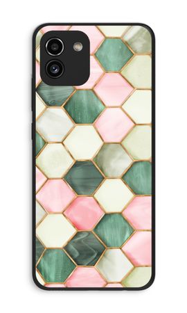 Hexagons in stained glass