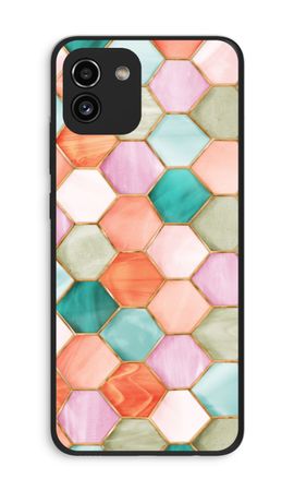 Hexagons in stained glass