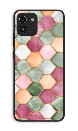 Hexagons in stained glass