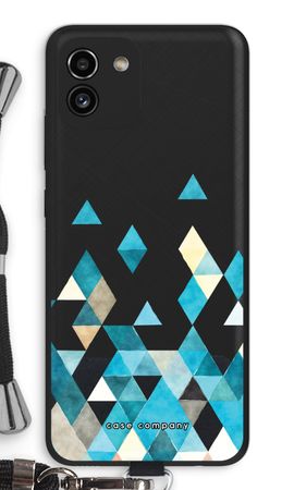 Coloured triangles blue