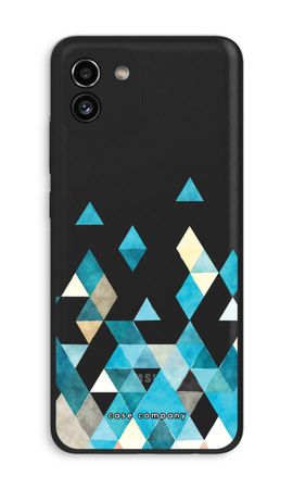 Coloured triangles blue