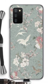 Japanese crane birds blossom