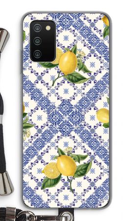 Blue tiles and lemons