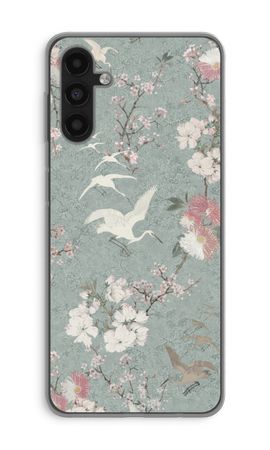 Japanese crane birds blossom