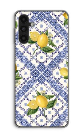 Blue tiles and lemons