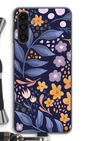 Flowers with blue leaves