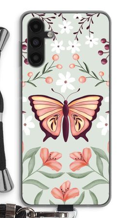 Schmetterling in einer blumigen Welt