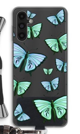 Blaue und grüne Schmetterlinge