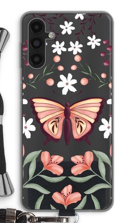 Schmetterling in einer blumigen Welt