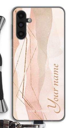 Gold Lines Namecase - Blush