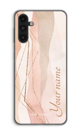 Gold Lines Namecase - Blush