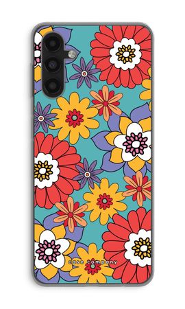 Retro Flowers - Blue