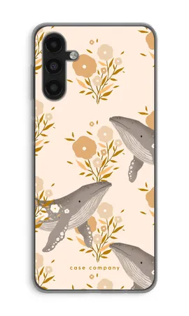 Floral Whales, Samsung Galaxy A04s soft case