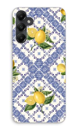 Blue tiles and lemons