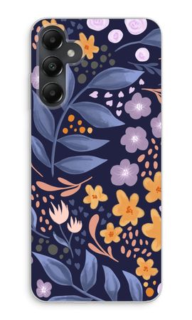 Flowers with blue leaves