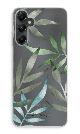 Tropical watercolor leaves