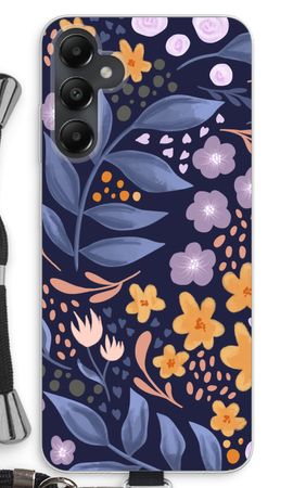 Flowers with blue leaves