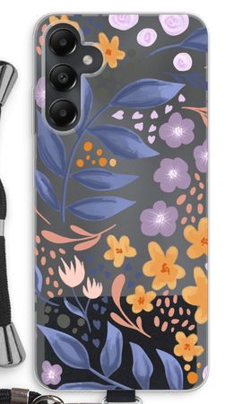 Flowers with blue leaves