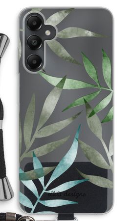 Tropical watercolor leaves