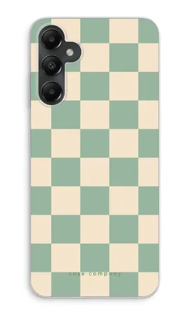 Checkered Mint, Samsung Galaxy A05s mykt deksel