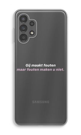 Fouten maken u niet