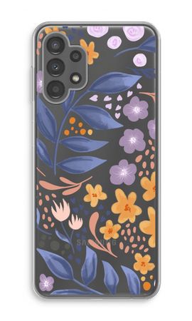 Flowers with blue leaves