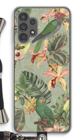 Tropical jungle parrot