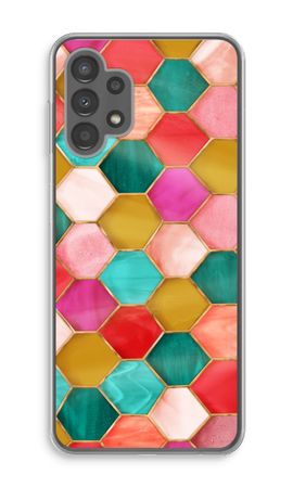 Hexagons in stained glass