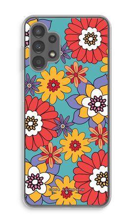 Retro Flowers - Blue
