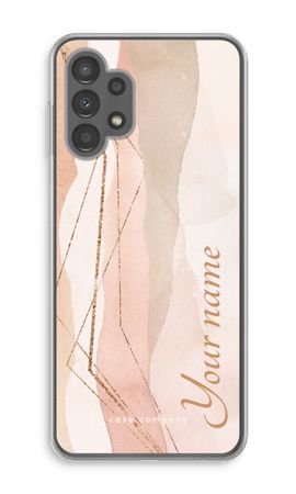 Gold Lines Namecase - Blush
