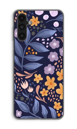 Flowers with blue leaves