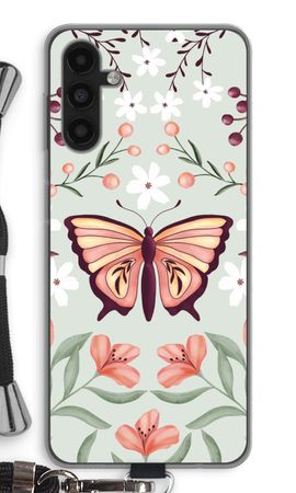 Fjäril i en blommig värld