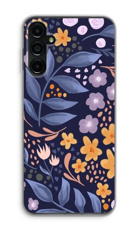 Flowers with blue leaves