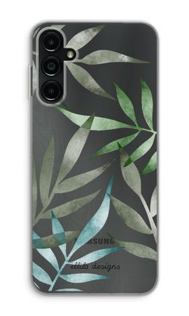 Tropical watercolor leaves