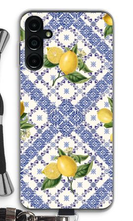 Blue tiles and lemons