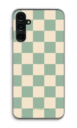 Checkered Mint, Samsung Galaxy A14 soft hoesje