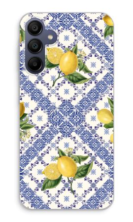 Blue tiles and lemons