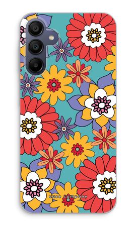 Retro Flowers - Blue