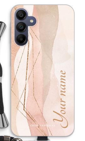 Gold Lines Namecase - Blush