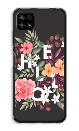 Hello in flowers