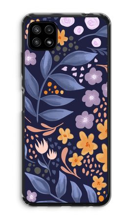 Flowers with blue leaves