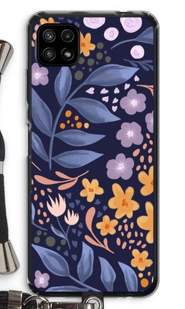 Flowers with blue leaves