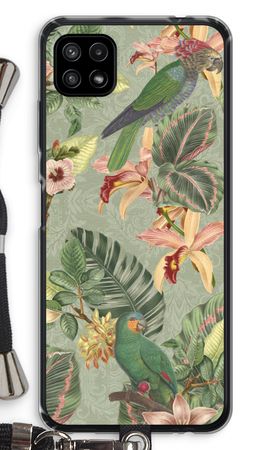 Tropical jungle parrot