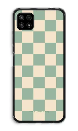 Checkered Mint, Samsung Galaxy A22 5G weiche Hülle