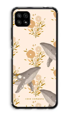 Floral Whales, Coque souple Samsung Galaxy A22 5G