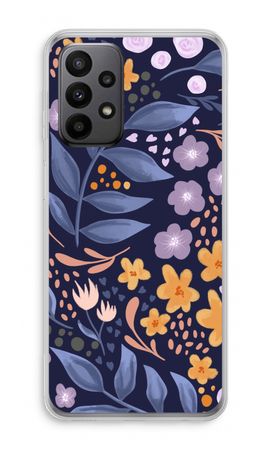 Flowers with blue leaves