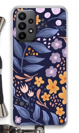 Flowers with blue leaves