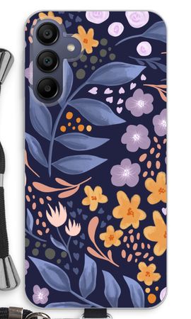 Flowers with blue leaves