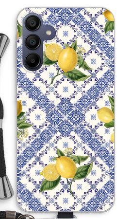 Blue tiles and lemons