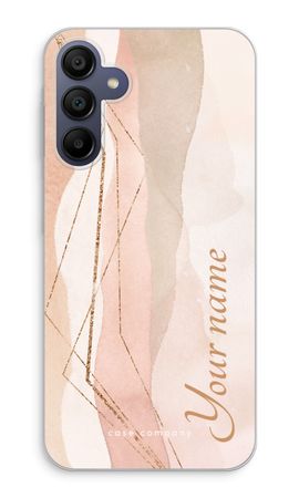 Gold Lines Namecase - Blush